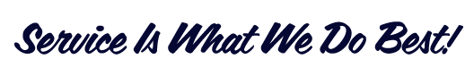 Service is what we do best slogan